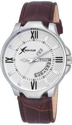 Rich Club RC-1151 Day And Date Display With Sleek Leather Strap Watch  - For Men   Watches  (Rich Club)