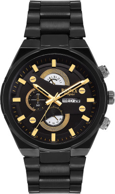 ROMEX DD-9004BLKBLK Business Black Day Date Series Watch - For Girls
