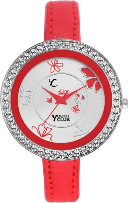 Youth Club RED-159 New~Christmas Big Studded Dial Watch  - For Girls   Watches  (Youth Club)