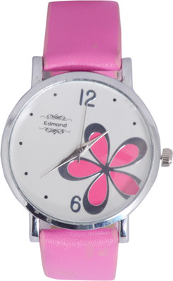 

EDMOND ANALOG WATCH FOR GIRLS FLORAL DESIGN PINK ED-011 Watch - For Girls