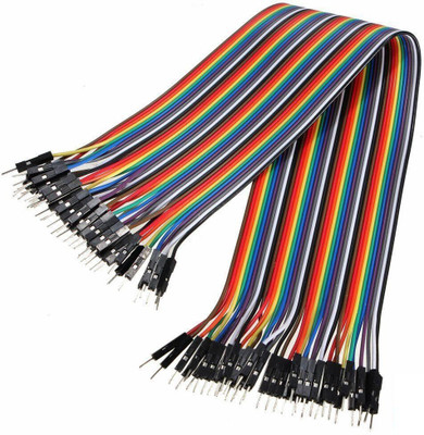 

SHAFIRE 40 Male to Male 40pin Dupont Jumper Wire, 40 Pieces, 20cm Wire Connector(Multicolor, Pack of 1)