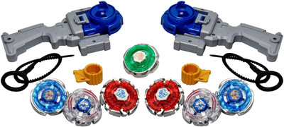 

Assemble 7 in 2 Beyblades Metal Fighter Fury with Metal Fight Ring and 2 Handle Launcher Beyblade Pack of 2(Multicolor)
