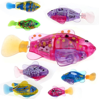 

shribossji Robo Fish Toy Water Sensitive Swimming Diving Electric Clownfish Battery Powered(with extra battery)(Multicolor)