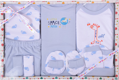 

Momsyard 10 pcs New Born Baby Gift Set Blue(Blue)