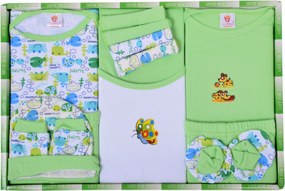 Momsyard 13 PC New Born Gift Set Green(Green)
