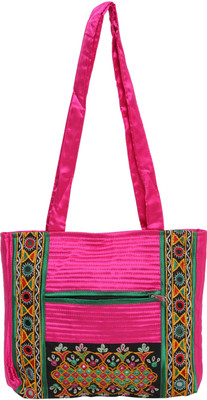 

INDICRAFTS STUDIO PHOOLWARI Shoulder Bag(Pink, 10 L)