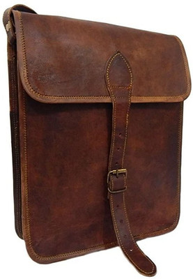 

LiveWithLeather Handmade Leather Bag Shoulder Bag(Brown, 10 L)