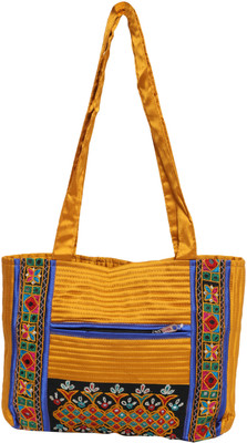 

INDICRAFTS STUDIO PHOOLWARI Sling Bag(Gold, 10 L)