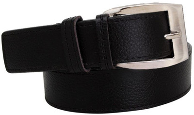 LAER Men & Women Formal Black Synthetic Belt