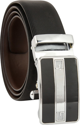 

Panache Men Casual, Party, Formal Black, Tan Genuine Leather Reversible Belt