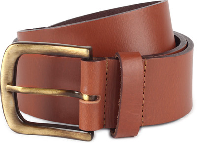 

Provogue Men Tan Genuine Leather Belt