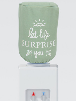 

Swayam Digitally Printed " Let life Surprise you " Bottle Cover- ltr(Olive Green