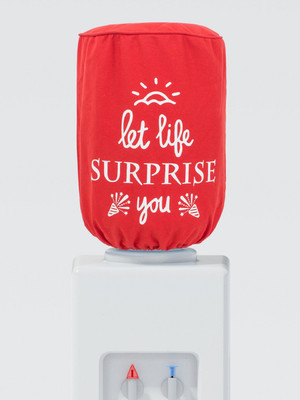 

Swayam Digitally Printed " Let Life Surprise You " Bottle Cover-  ltr(Red