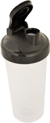 

Kuber Industries 700ml Protein Gym Shaker Bottle Twist & Lock Safe 3 In 1 (with two Storage Compartment)100% Leak proof - Black (S02) 700 ml Shaker(Pack of 1, Multicolor)