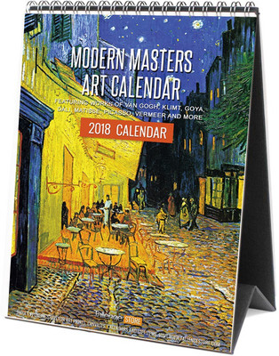 

Tallenge Modern Masters Desktop Calendar 2018 Table Calendar(Multicolor, Modern Master Artworks)