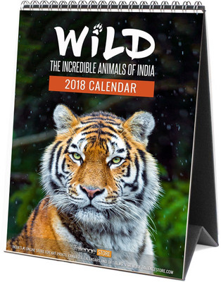 

Tallenge Wild - The Incredible Animals Of India - Best Selling Desk Calendar 2018 Table Calendar(Multicolor, Wild Animals)