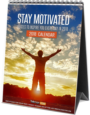 

Tallenge Motivational Desk Calendar For Home & Office , Collection Of Timeless Motivational Quotes To Inspire You Throughout The Year 2018 Table Calendar(Multicolor, Motivational Posters)