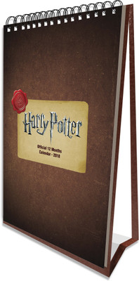 

MC SID RAZZ Harry Potter Desk/Table Quirky Calendar 2018 Table Calendar(Brown, Harry Potter)