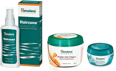 

Himalaya Hairzone Solution, Protein Hair Cream, Winter Defense Moisturizing Cream(Set of 3)