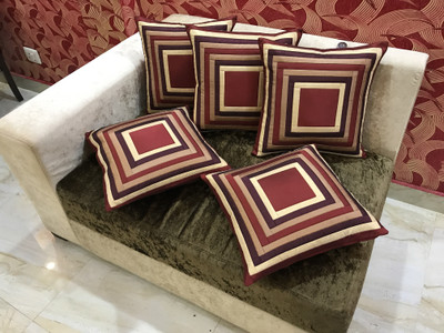 

HOME SHINE Floral Cushions Cover(Pack of 5, 40 cm*40 cm, Multicolor)