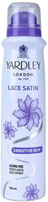 

Yardley Lace Satin Deodorant Spray - For Women(150 ml)