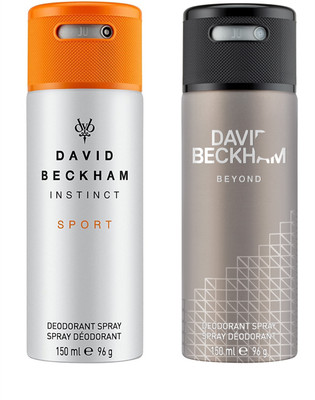 

David Beckham Instinct Sport & Beyond Deodorant Spray - For Men(300 ml, Pack of 2)