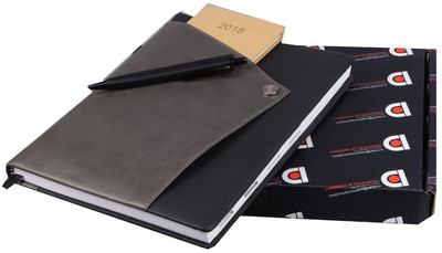 

COI B5 Planner/Organizer(DIARY, Grey And Black, Pack of 2)