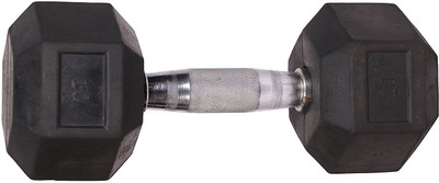 

Glaze Single Premium 10kg Fixed Weight Dumbbell(10 kg), Black