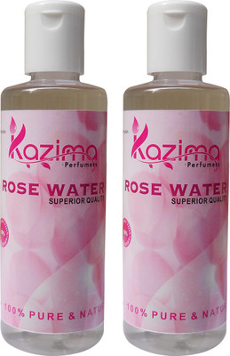 

KAZIMA ROSE Water (Gulab Jal) For Skin (2 Pcs of 100ML) - Pure Natural & Undiluted(100 ml)