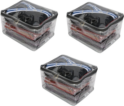 

DIVYANA Cloth Cover DIVYANA™ Combo Super Saver Set of 3 Pcs Transparent Peticoat Cover Cloth Cover Multipurpose Organiser MC0011(Transparent)