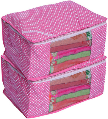 

Kuber Industries Designer Cotton Quilted Polka Dots Saree Cover Set of 2 Pcs (Pink) SCW03 PolkaDOTSSCW003(Purple)