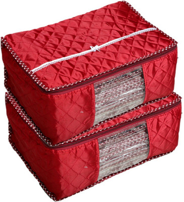 

Kuber Industries Designer 3 Layered Quilted Maroon Saree Cover Set Of 2 Pcs (10-15 Sarees Capacity) (K0402) QuiltedS002(Maroon)