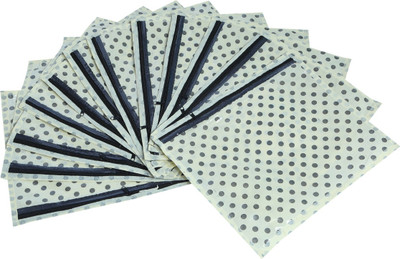 

Kuber Industries Designer Non Woven Polka Dots Packing Saree Cover Set of 12 Pcs (Cream) SCW06 PolkaDOTSSCW006(White)