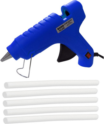 

Glun Bond Blue 40 Watt On Off Switch With 5 Milky Glue Sticks Standard Temperature Corded Glue Gun(11 mm)
