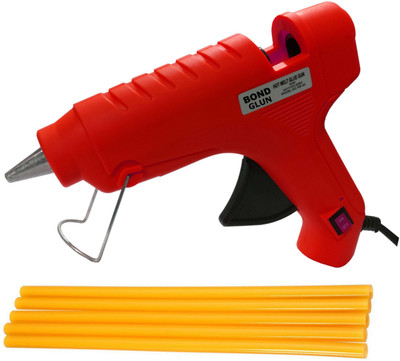 

Glun Bond Red 40 Watt On Off Switch With 5 Yellow Glue Sticks Standard Temperature Corded Glue Gun(11 mm)