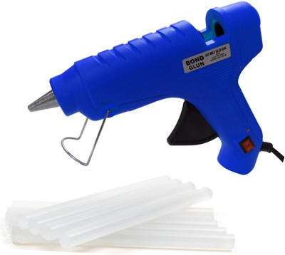 

Glun Bond Blue 40 Watt On Off Switch With 8 Transparent Glue Sticks Standard Temperature Corded Glue Gun(11 mm)