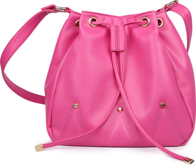 

Women Marks Women Casual Pink PU Sling Bag