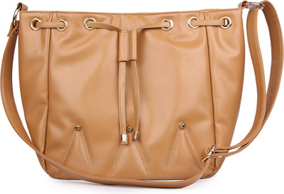 

Women Marks Women Casual Beige PU Sling Bag