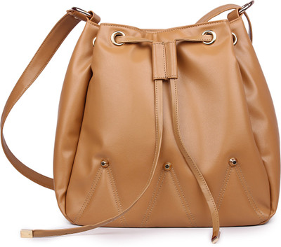 

Women Marks Women Casual Beige PU Sling Bag