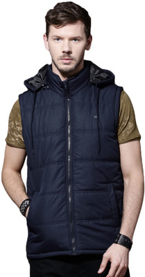 Roadster Sleeveless Solid Men Jacket