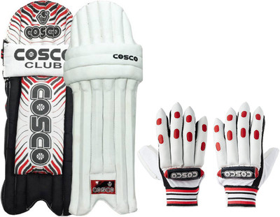 

Cosco Club Batting Legguards ( Boys) & Club Batting Gloves ( Boys) Cricket Kit