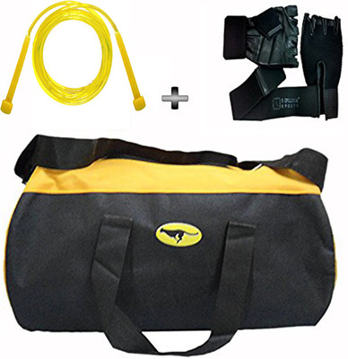 

5 O'Clock Sports Gym Bag , Gym Gloves and Skipping rope Combo Pack For Men|Women A Must Have Gym Bag Combo Kit For Boy's Girl's Fitness . Gym & Fitness Kit
