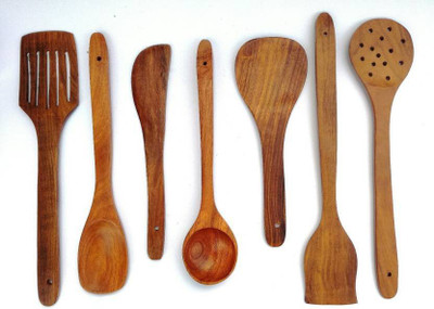 

MartCrown Wood Ladle(Pack of 7)