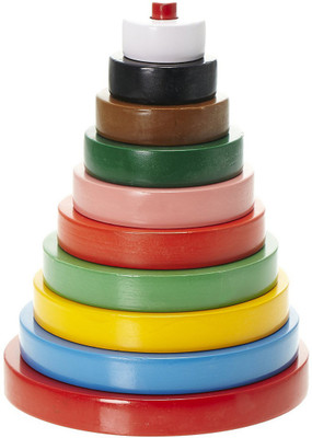 

Little Genius Build-a-Tower-Circle (Big) â€“ 10 Pieces(Multicolor)