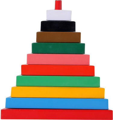 

Little Genius Build-a-Tower-Triangle - Big 10 Pieces(Multicolor)