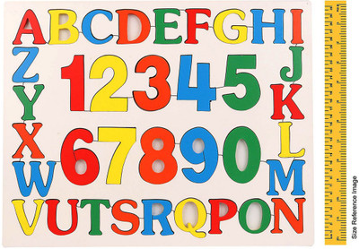 

Little Genius Wooden English Alphabet Uppercase with Numbers(Multicolor)
