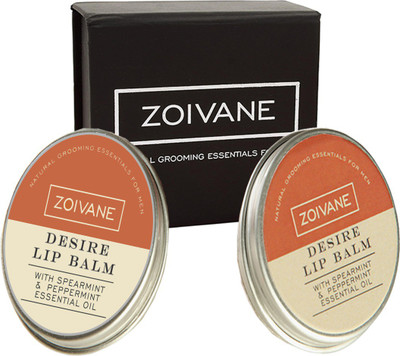 

Zoivane Men Pack Of 2-Zoivane Men Desire Lip balm (8 gm Per item) Natural(Pack of: 2, 16 g)
