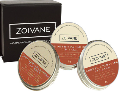 

Zoivane Men Pack Of 3-Zoivane Men Smoker's Paradise Lip balm (8 gm Per item) Natural(Pack of: 3, 24 g)