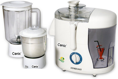 

conix Deo 2 Star poly 550 W Juicer Mixer Grinder(White, 2 Jars)