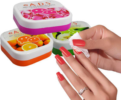 

ADS Rose, Green Apple & Orange Nail Polish Removing Wipes(32 g)